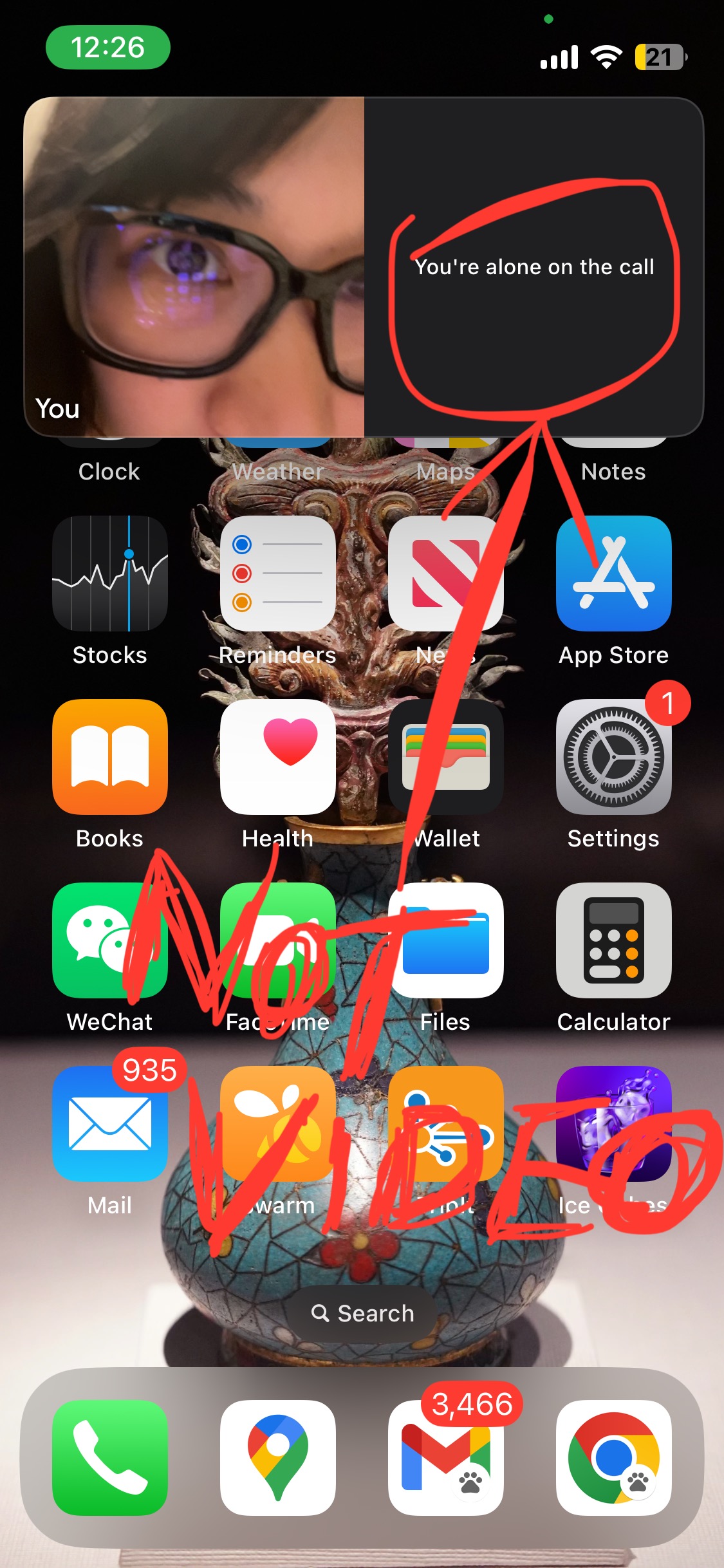 Google Meet PiP mode