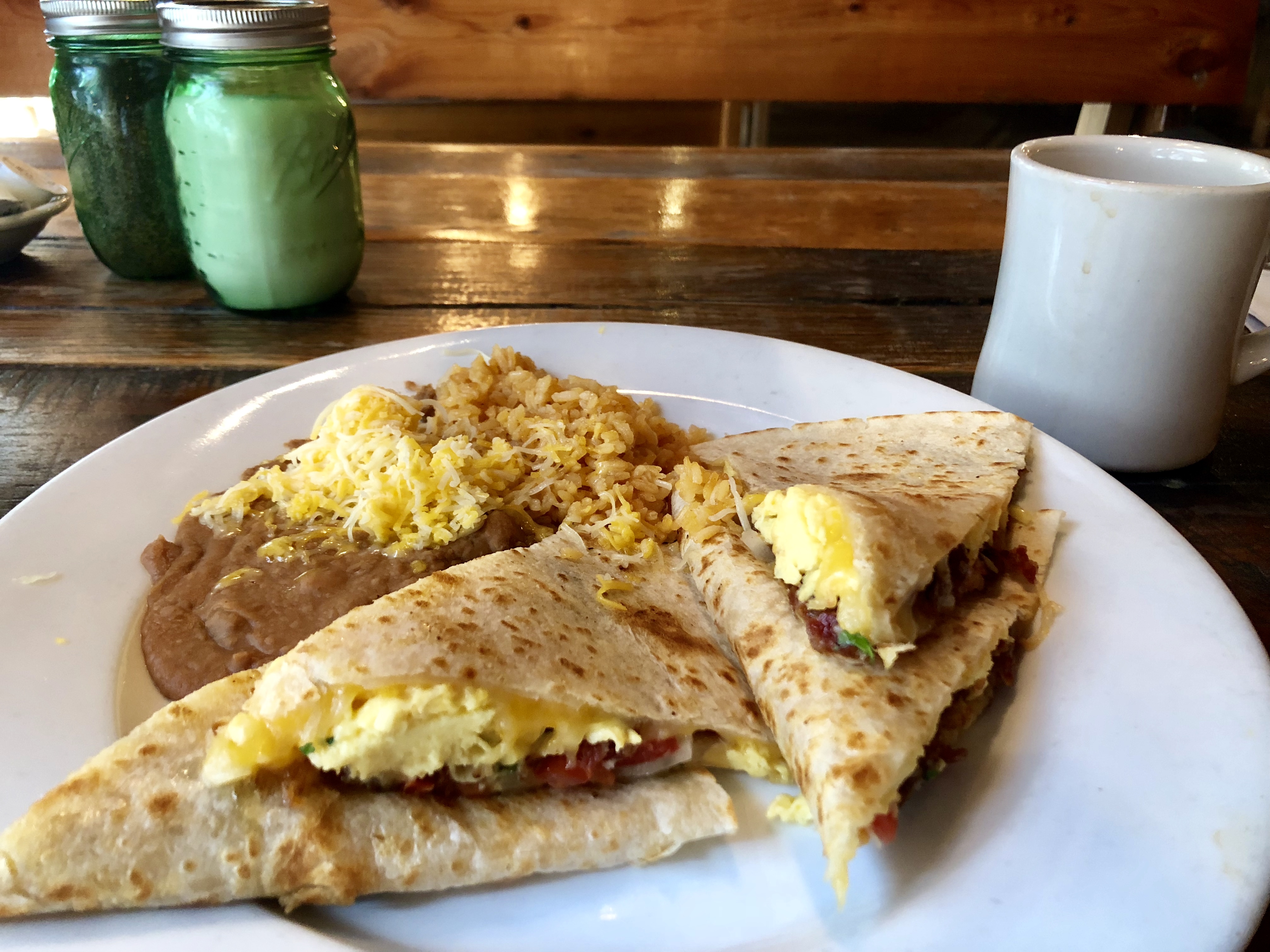 Scrambled Eggs Quesadilla